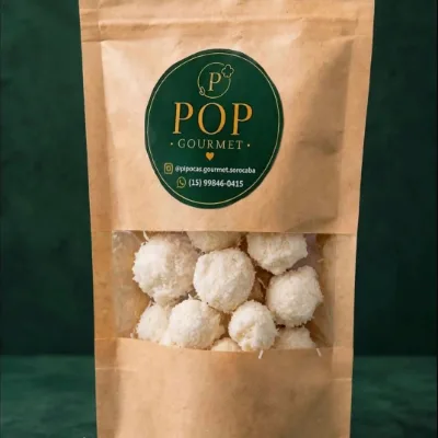 Pipoca gourmet - Beijinho